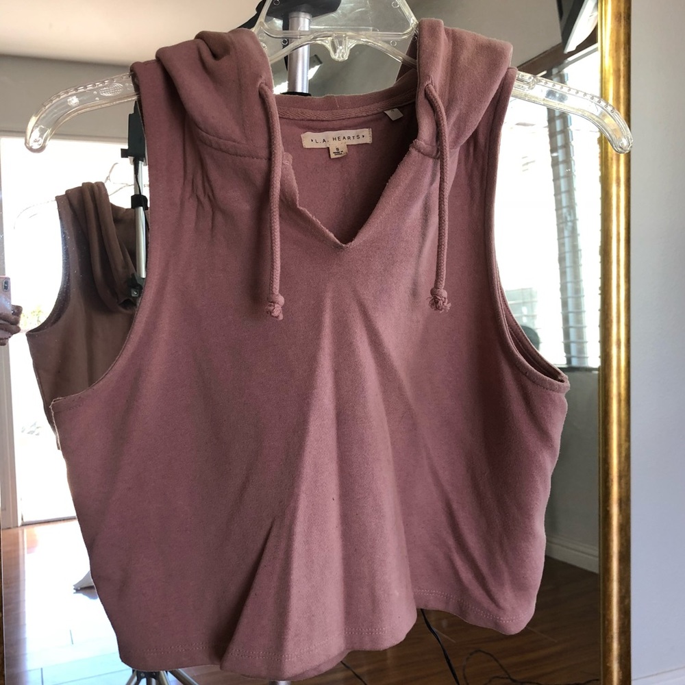 Sleeveless Crop Hoodie